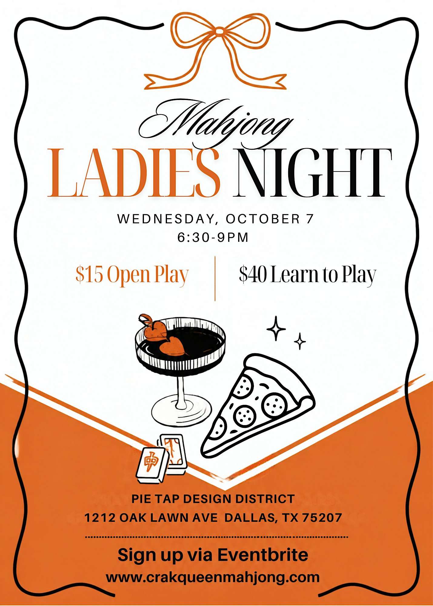 Mahjong Ladies Night at Pie Tap
