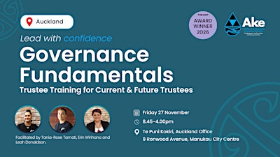 Governance Fundamentals - Trustee Training for Current & Future Trustees