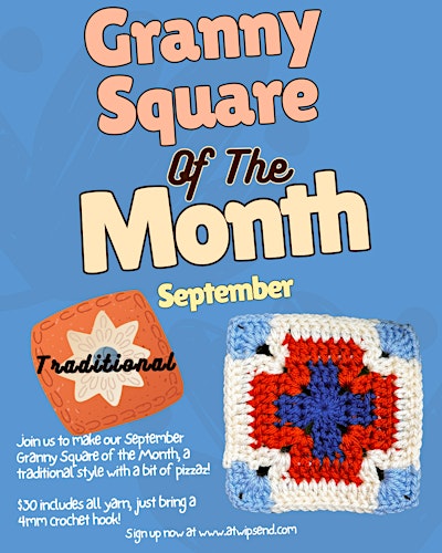 Crochet Granny Square of the Month Club! ✨ September