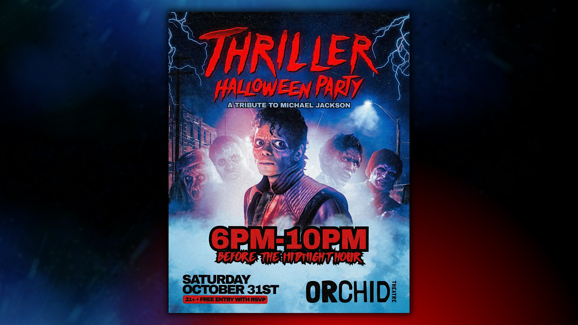 THRILLER - A Michael Jackson Halloween Party - 6-10PM