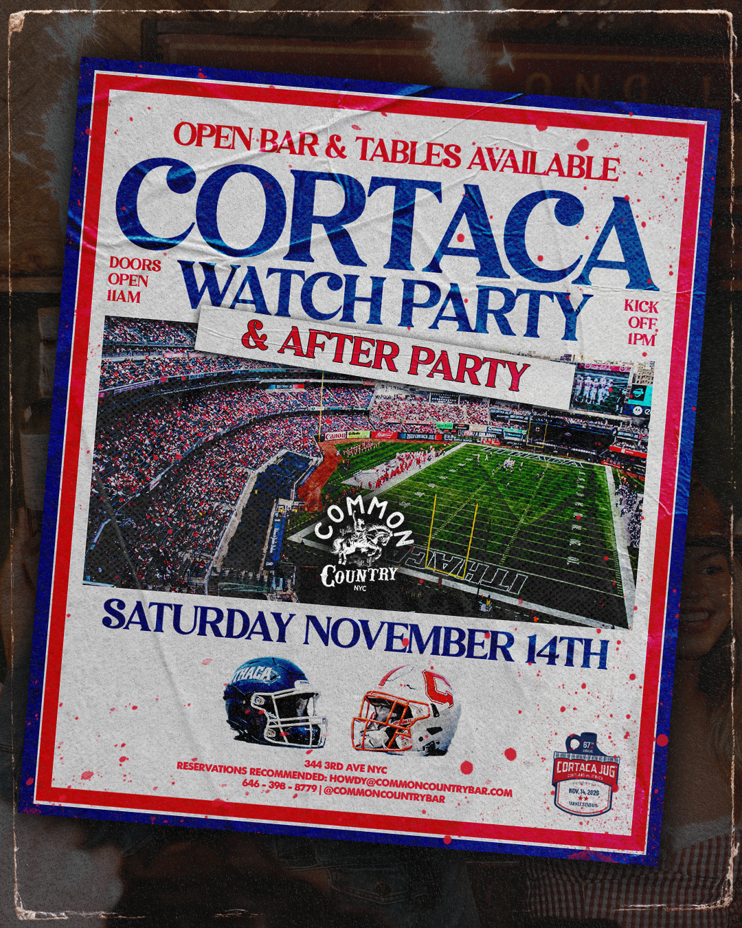 Cortaca Watch Party & After Party @ Common Country