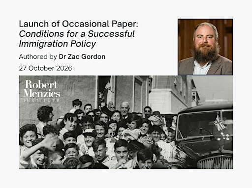 Launch of Occasional Paper: Conditions for a Successful Immigration Policy