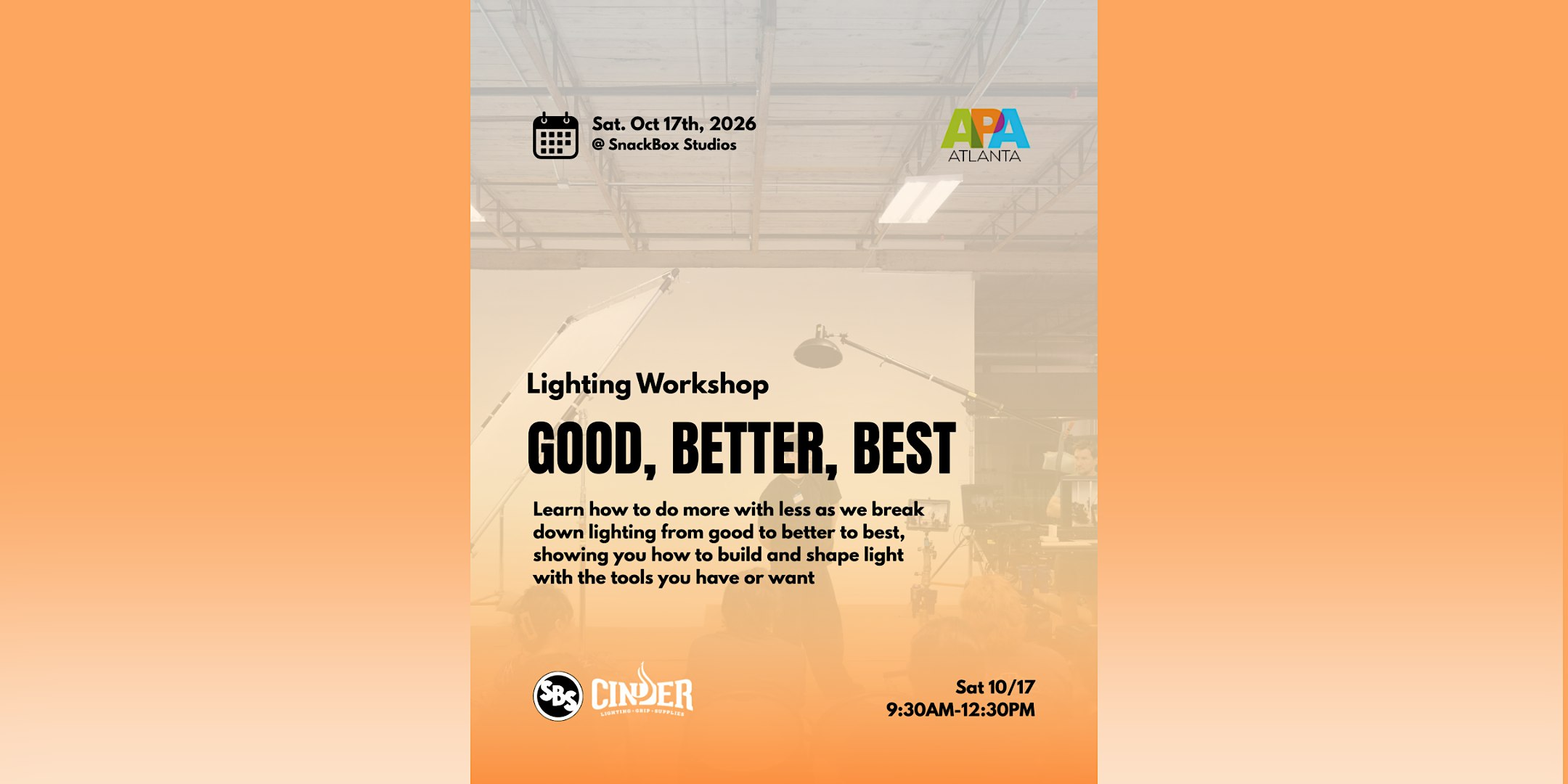 Good, Better, Best: APA Atlanta Lighting Workshop