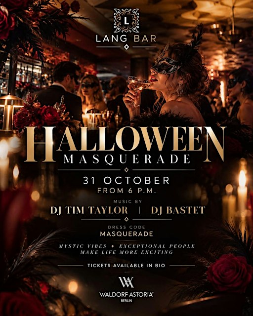 HALLOWEEN MASQUERADE – Halloween at Lang Bar